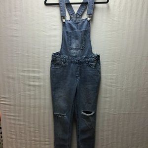 Highway Jeans- Juniors ripped overalls size S